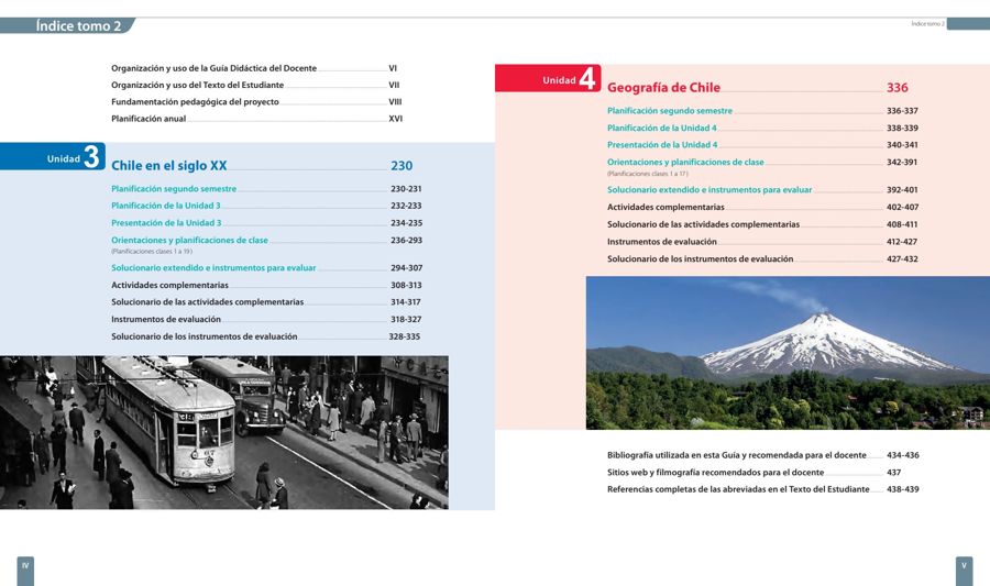Historia, Geografía y Ciencias Sociales 6to Básico - Guía Didáctica Tomo 2 (MINEDUC) PDF 3 Índice de Historia, Geografía y Ciencias Sociales 6to Básico - Guía Didáctica Tomo 2